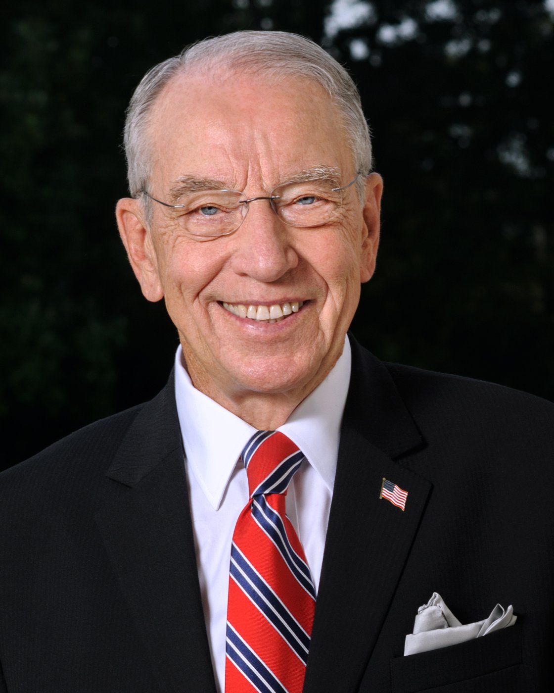Official Senate portrait of Chuck Grassley